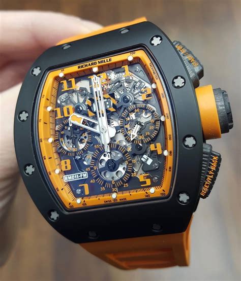 richard mille rm 011 orange storm men's watch|richard mille rm 011.